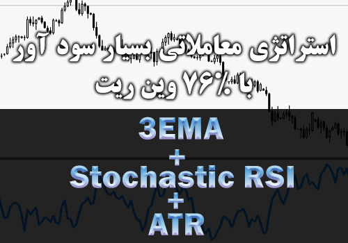 استراتژی معاملاتی بسیار سود آور با 76% وین ریت - 3EMA + Stochastic RSI + ATR