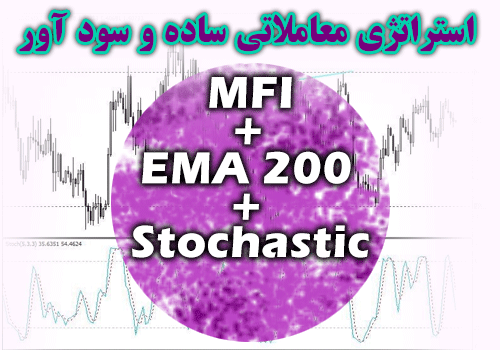استراتژی معاملاتی ساده و سود آور - MFI + 200 EMA + Stochastic