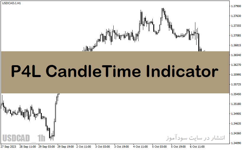 اندیکاتور زمان کندل با نام P4L CandleTime Indicator در متاتریدر4