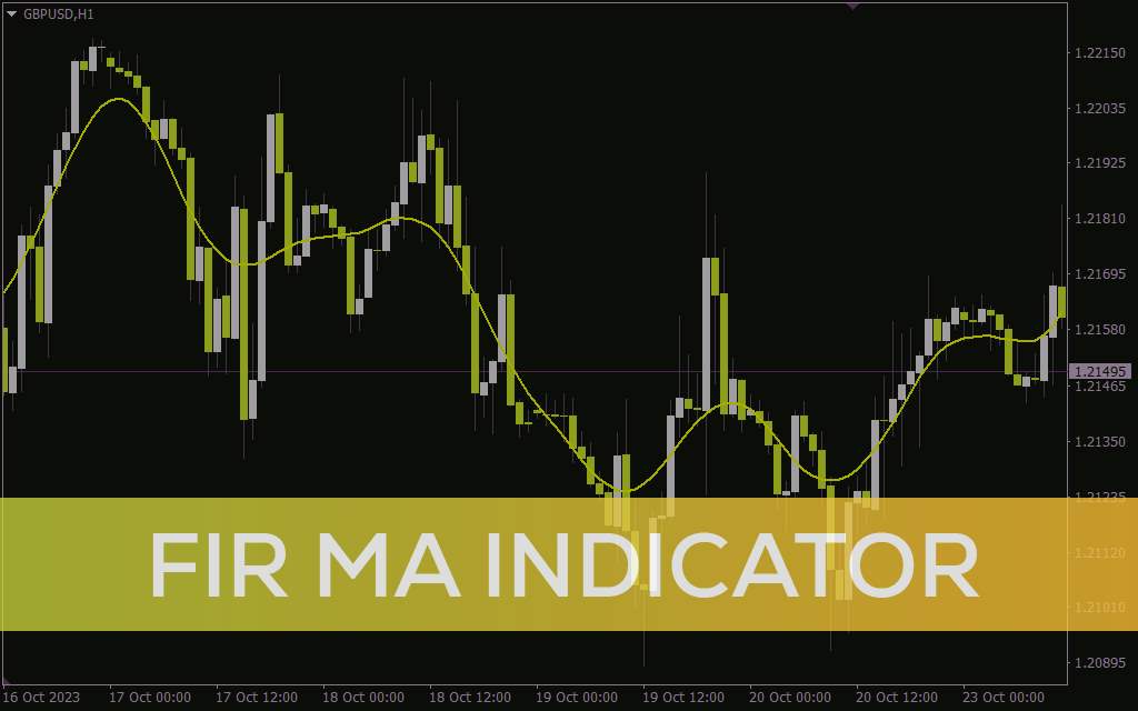 نمایش میانگین متحرک با تاخیر تقریباً صفر با قابلیت تنظیم حساسیت با اندیکاتور FIR MA برای MT4
